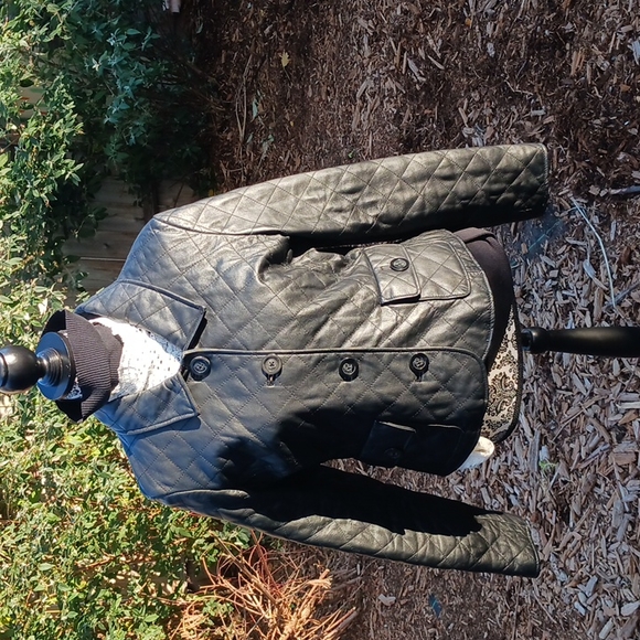 Wilson Leather GENUINE QUILTED LEATHER JACKET BLACK SIZE L EUC - Picture 1 of 9